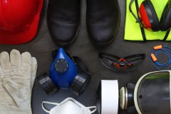 Personal Protective Equipment or PPE for short is mandatory on most work sites.Most construction sites require that a worker at all times at least wears a helmet,protective glasses, and closed shoes